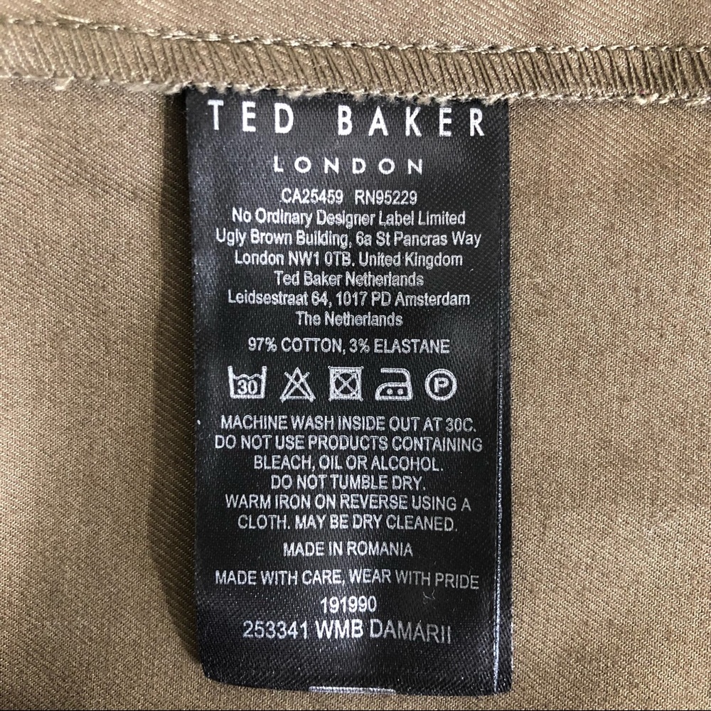 Ted Baker Damarii balloon sleeve utility shirt Shacket size 3 (S… - Picture 13 of 14